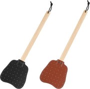 2 pezzi Manico Lungo a Mano per Zanzare - Zanzariera Manuale con Corda di Sospensione - Zanzariera Dura e Pratica per Interni contro Zanzare Zecche Api (Nero, Mocha)