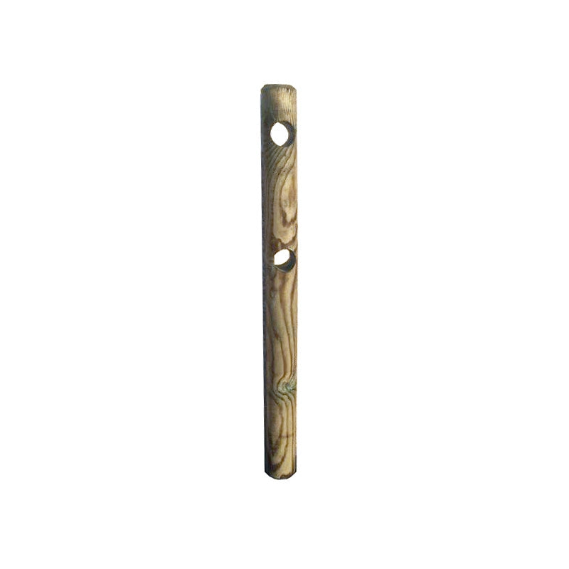 Pali in legno impregnato con 2 fori 10 pezzi diametro 12 cm lunghezza 150 cm per recinzioni - Esterni da Vivere
