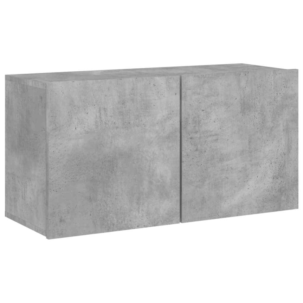 Mobile TV multimediale scaffale TV credenza mobile TV per sala da pranzo soggiorno camera da letto 5 pezzi legno ingegnerizzato grigio 02_0029267