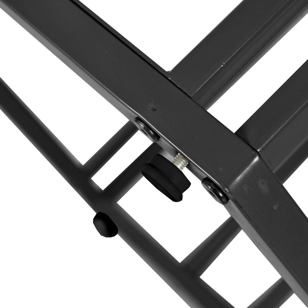 Tavolo da pranzo moderno esagonale con piano effetto marmo e base in metallo nero
