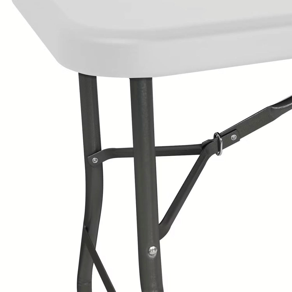 Tavolo Pieghevole Rettangolare in Resina 180x74x74cm Tavolo Multiuso da Esterno, Campeggio, Eventi, Esterno, Interno