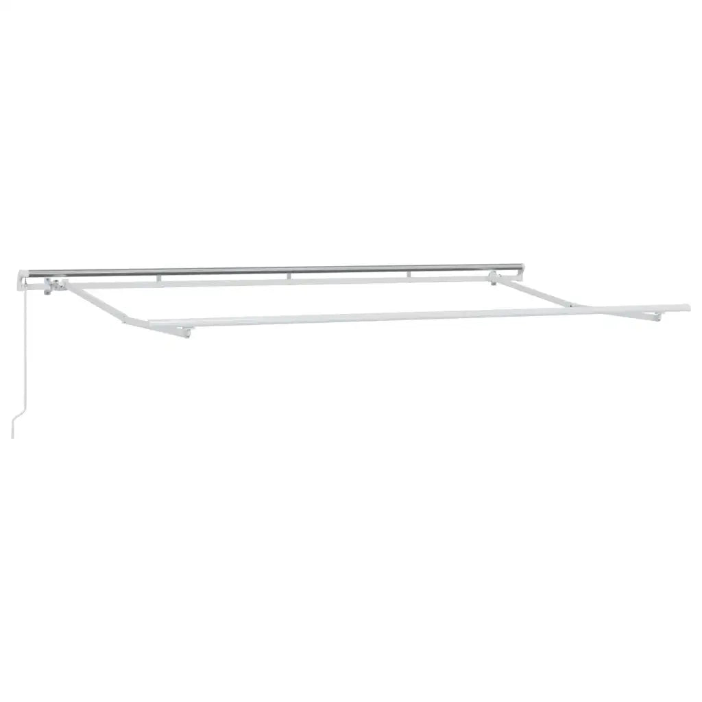 Struttura della tenda-Telaio per tenda da sole Bianco 4 x 2 m Metallo 131622