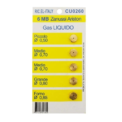 Kit 5 pz ugelli metano e GPL