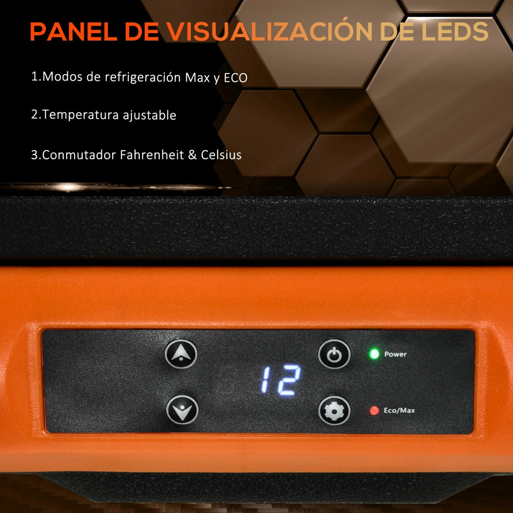 Frigorifero Portatile Elettrico 40L ¨C Xylo ¨C 12V/24V -20¡æ Display LED 58,7x36,5x43,8cm Nero