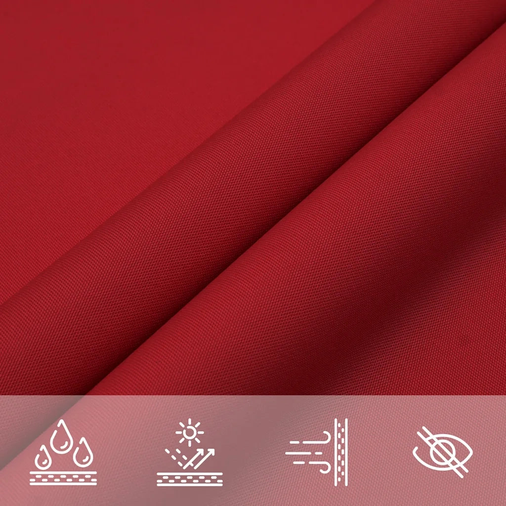 Parasole a Vela Oxford Rettangolare 6x7 m Rosso 135662