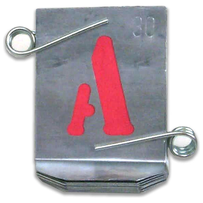 VBW Stampi Alfabeto Zinco 50mm colore Argento