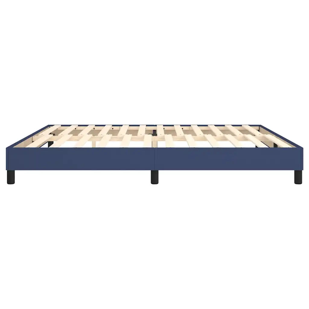 Letto matrimoniale | Letto per adulti | Struttura Letto a Rete a Molle Blu 200x200 cm in Tessuto