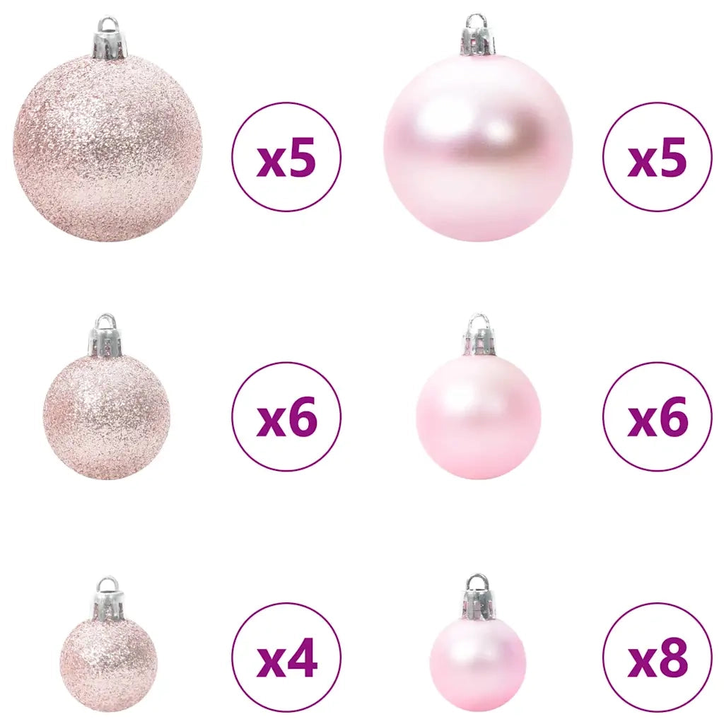 Albero di Natale | Decorazioni natalizie artificiale con 150 LED Bianco 120 cm