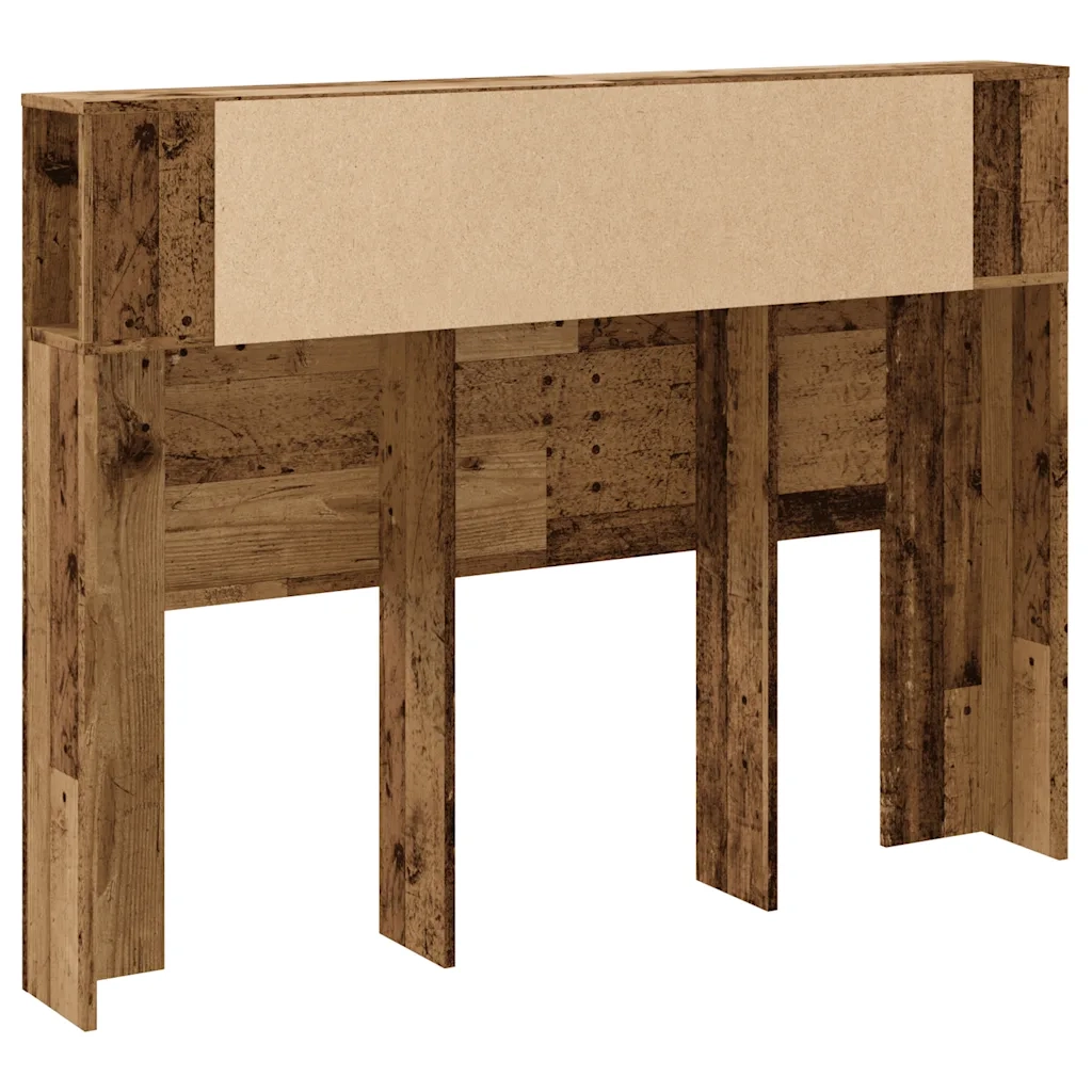 Testiera Contenitore Legno Antico 140x18,5x102,5 cm Truciolato 856880