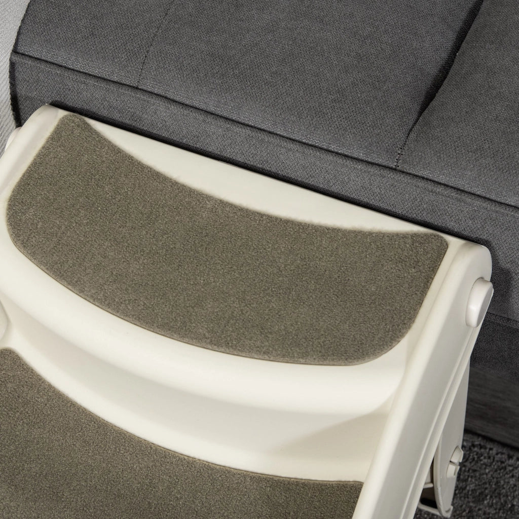 Scaletta per Animali Pieghevole ¨C Xylo ¨C 3 Gradini Antiscivolo PP Beige 49x38x38cm