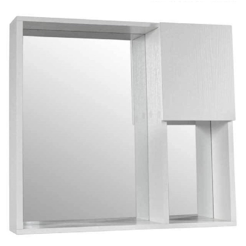 Trade Shop - Specchiera Pensile Specchio Mobiletto Parete Bagno Armadietto 73x12x63cm 808975 -
