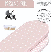 Set di appoggio per lettino da 2 pezzi / 75x35 cm