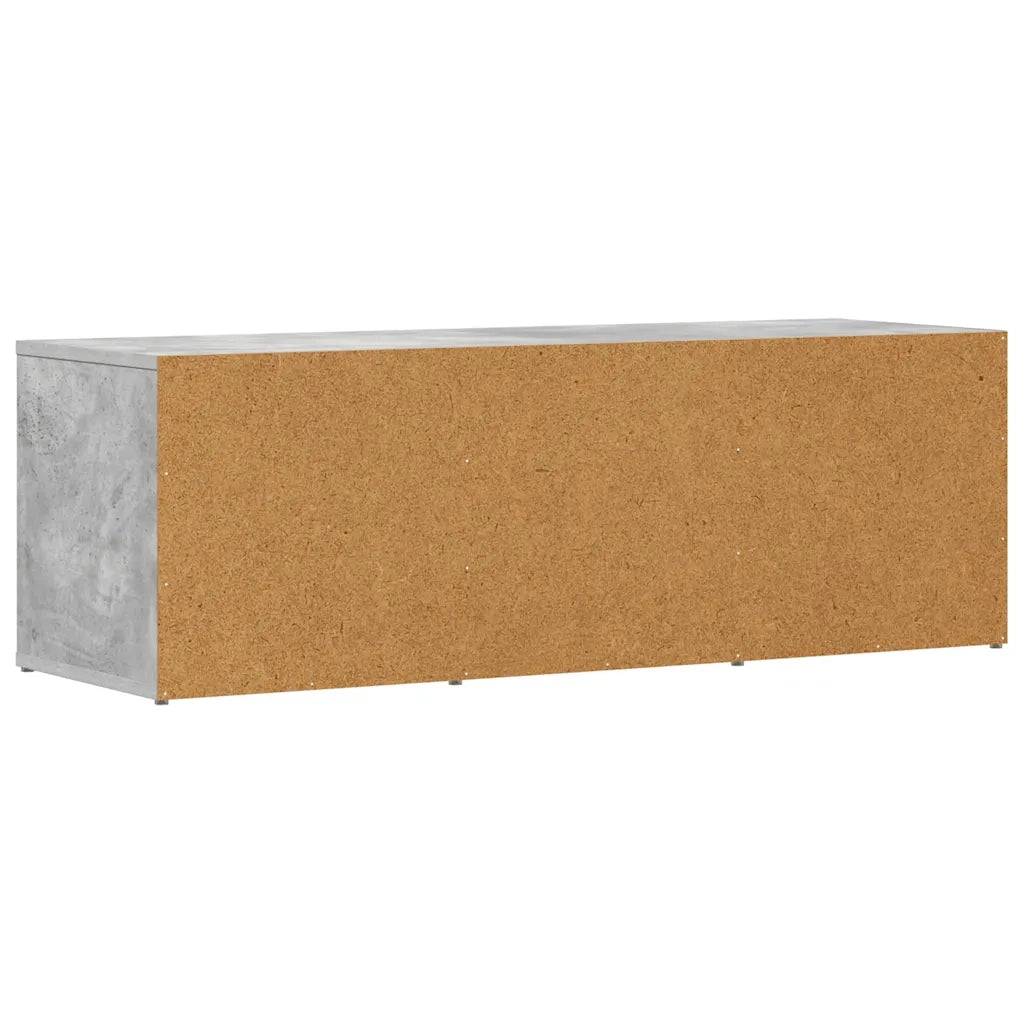 Panca Porta Scarpe | Scarpiera | Mobile per scarpe Grigio Cemento 105x35x35cm Legno Multistrato
