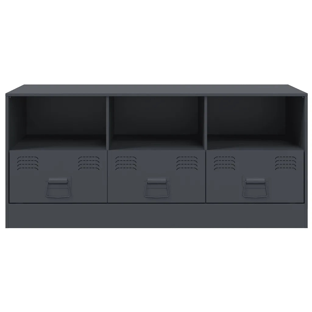 Mobile TV | Armadietto TV | Mobile Porta TV Antracite 99x39x44 cm in Acciaio