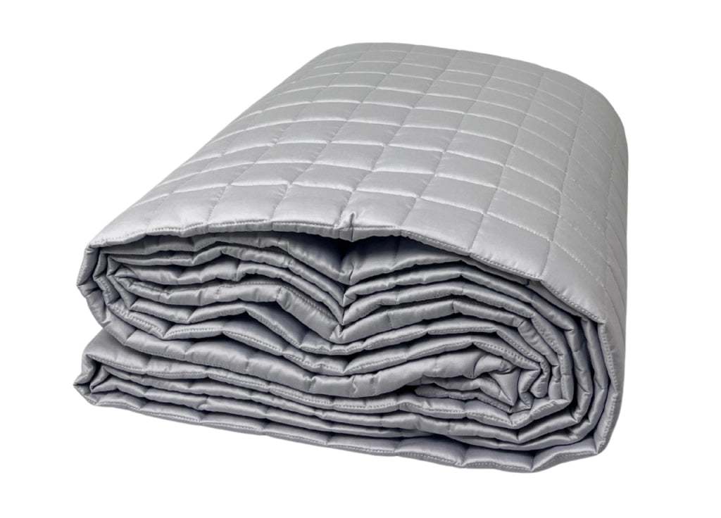 Quilt Trapuntino Piumino Estivo 100gr/mq Raso Cotone Tinta Unita Matrimoniale - Matrimoniale - Perla
