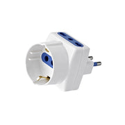 EcoPrice Adattatore Triplo 1 Schuko +2 10/16A Spina 16A