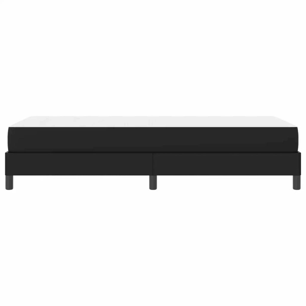Letto singolo | Letto per adulti | Struttura del letto con materasso Nero 90 x 200 cm Tessuto