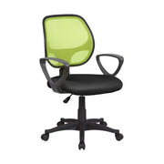 Archimede E8088, Atlanta Sedia Operativa Rete, Verde (Verde/Nero), 57 x 55 x 100 cm