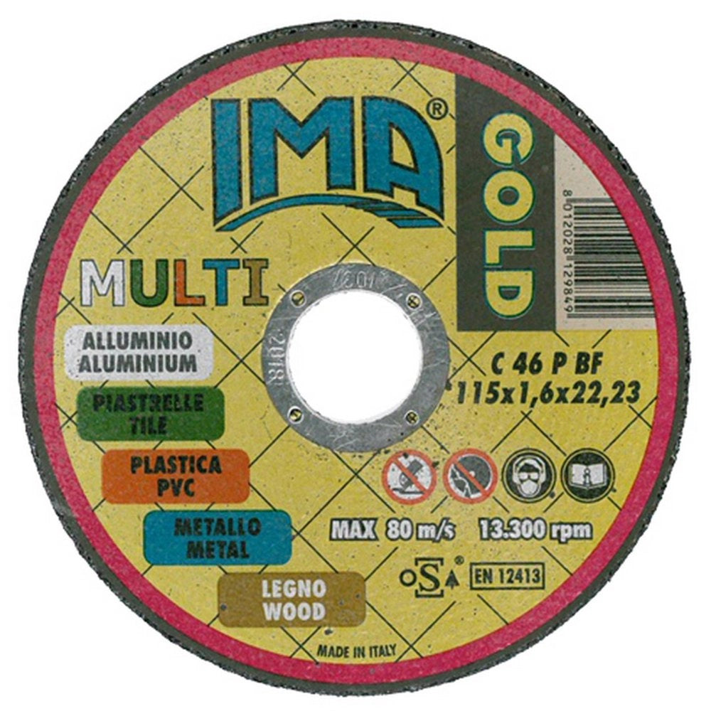 50pz ima minidisco universale gold piano d.115x1,6x22 cod:ferx.93244