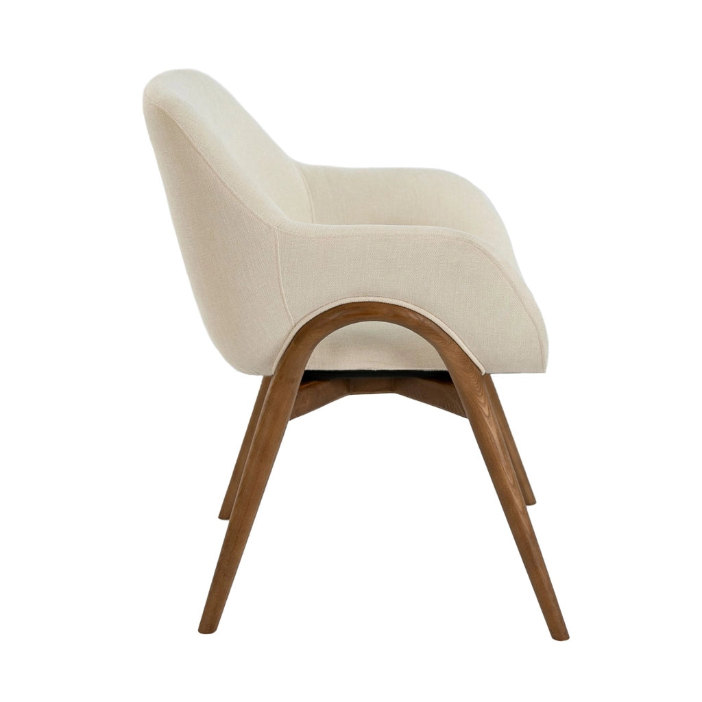 Sedia in tessuto beige
