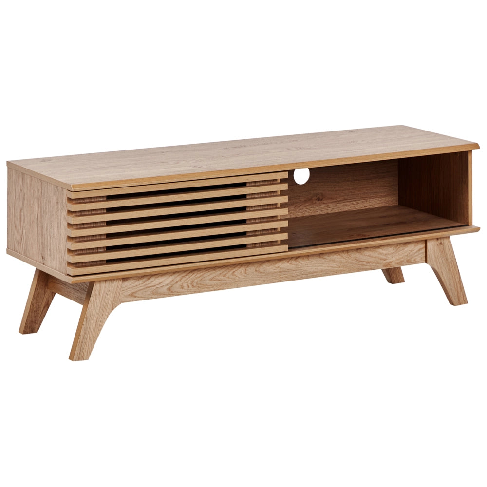 Mobile TV Mensola in legno chiaro Madia credenza passacavi Moderna supporto televisione