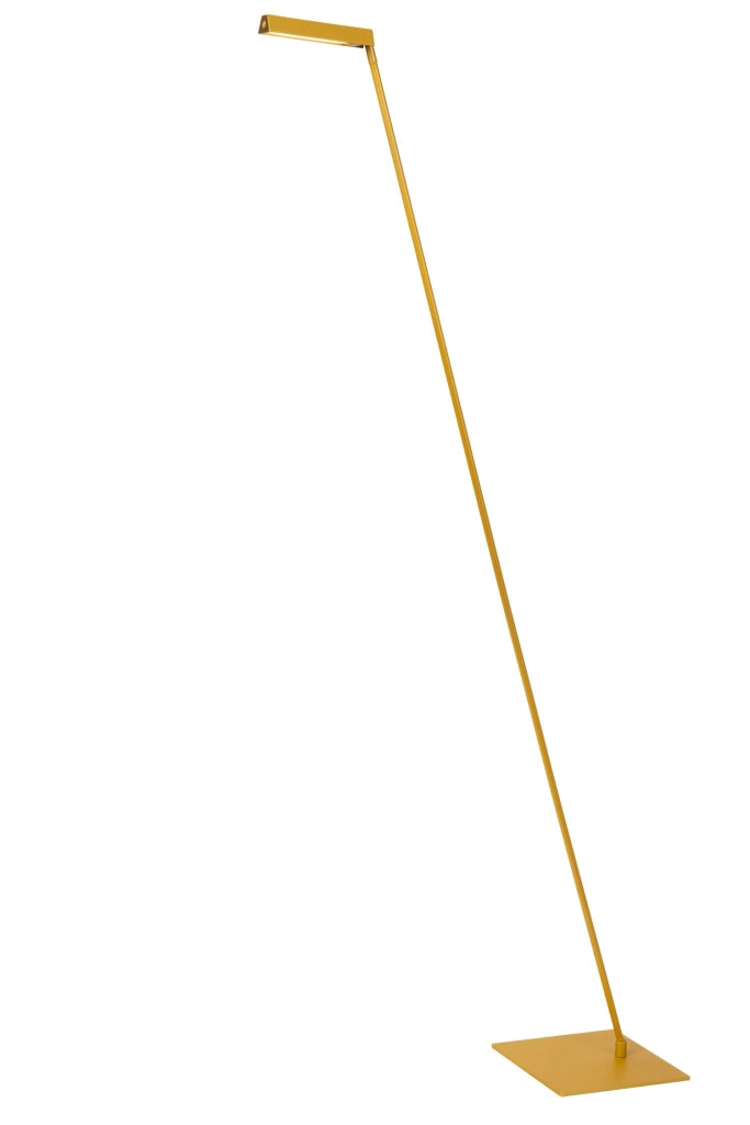 Lampada da terra minimal LED 3W LAVALE Lucide gialla