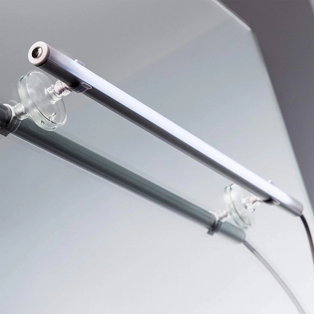 Trade Shop - Lampada Per Specchio Luce Led Per Trucco Applicabile Con Ventose Cavo Usb Makeup -