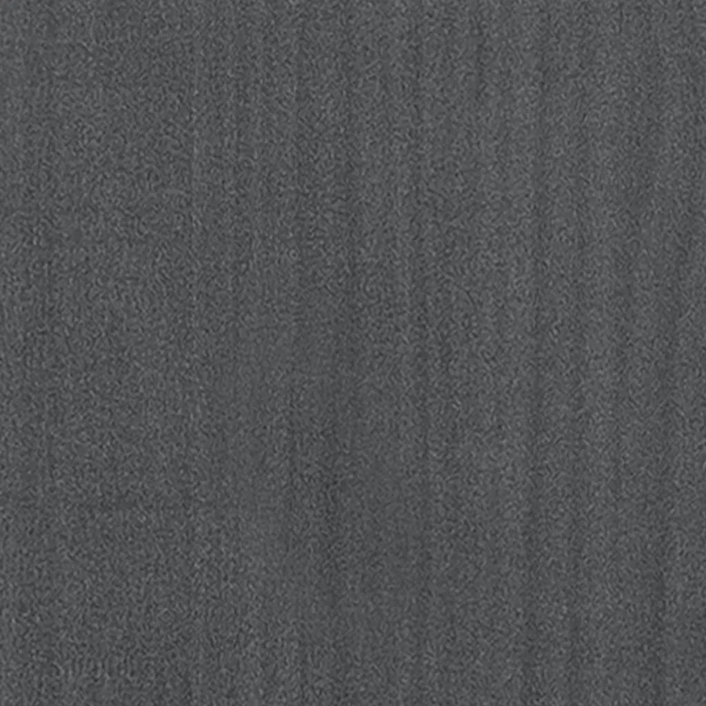Comodini 2 pz Grigi 35,5x33,5x41,5 cm in Legno Massello di Pino 809924