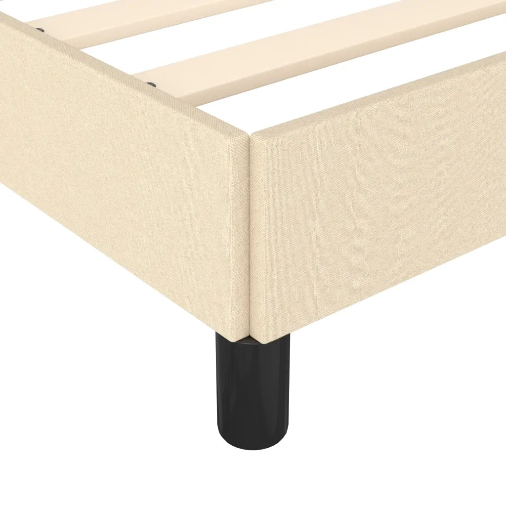 Giroletto senza Materasso-Struttura Letto Crema 120x190cm in Tessuto 275686