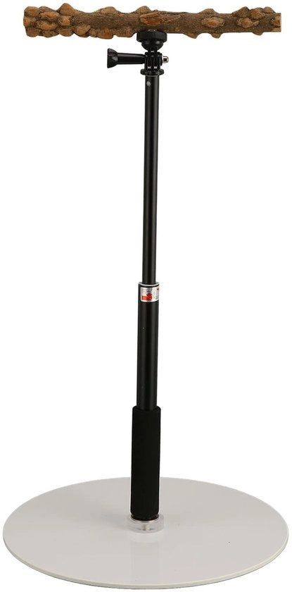Polveriera per Uccelli con Materiali di Alta Qualità - Design Rimovibile - Altezza Regolabile - Sicuro per gli Uccelli - Stazione per Pappagalli - Facile da Pulire - Pappagalliera