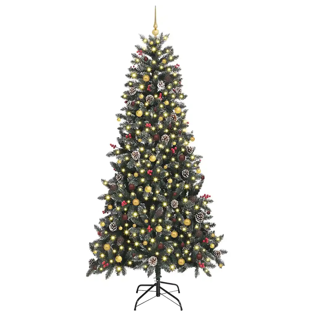 Albero di Natale artificiale con 300 LED Verde 240 cm 3395901