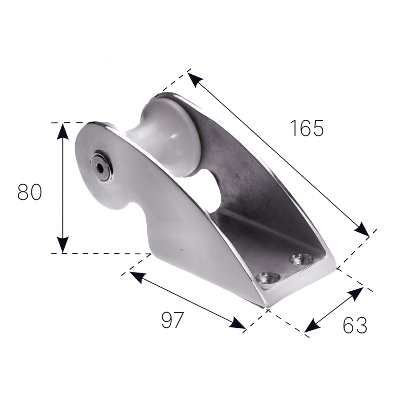 MUSONE DI PRUA INOX S.S. BOW ROLLER