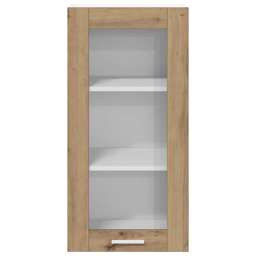 Armadio pensile 2 pcs Rovere artigianale 40 x 31 x 80 cm 884313