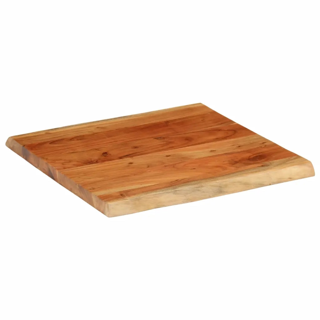 Piano Tavolo | Superficie Tavolo | Piano Scrivania 60x60x3,8 cm Quadrata Legno Acacia Bordi Vivi