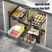 Organizzatore di cassetta estendibile per cucina e bagno - 2 tazze - multifunzionale - lavello e piano di lavoro Lavello cassetta Organizer