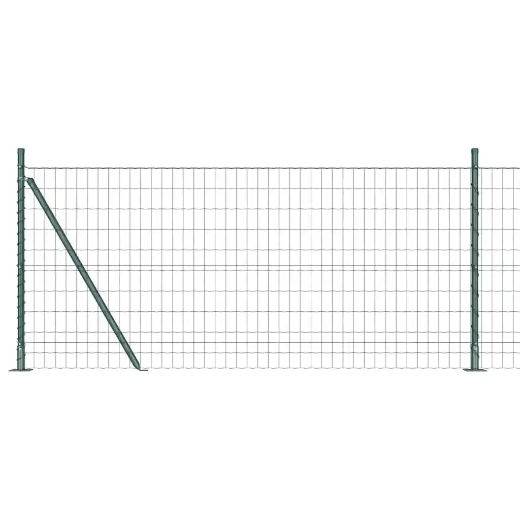 Recinzione con Posto Verde 1 x 25 m Acciaio e PVC