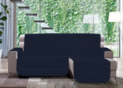 Copridivano Trapuntato Per Divani Con Penisola Modello Simpaty - 290 cm - Blu