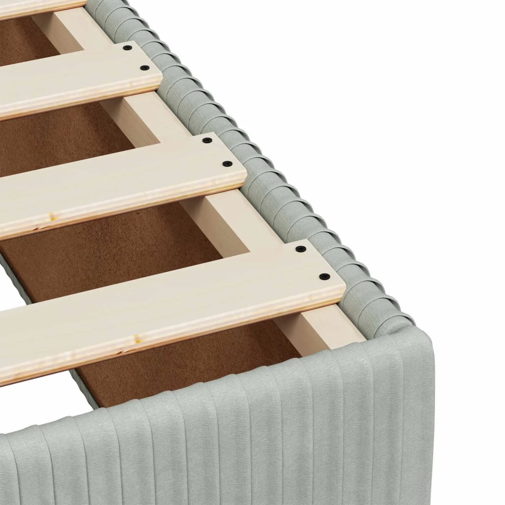 Letto box spring con materasso Grigio Chiaro 120 x 190 cm 3454559