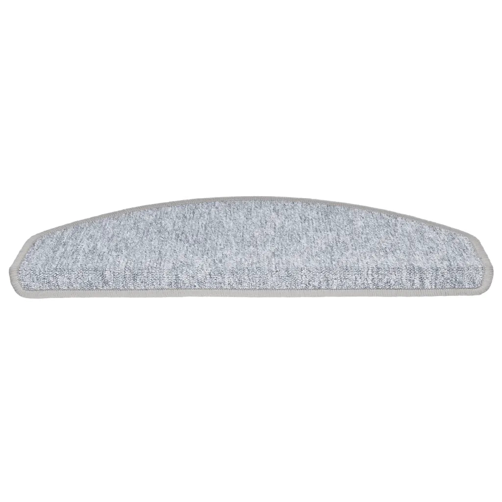 Tappetini per scale 10 pz | Gradini per Scale 65x24x4 cm Grigio chiaro Semicircolari Grandi