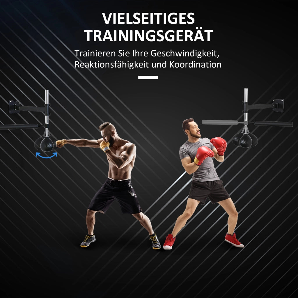 Supporto per boxe con speedball e attacco a parete, pieghevole, regolabile in altezza, oscillante a 360¡ã per adulti