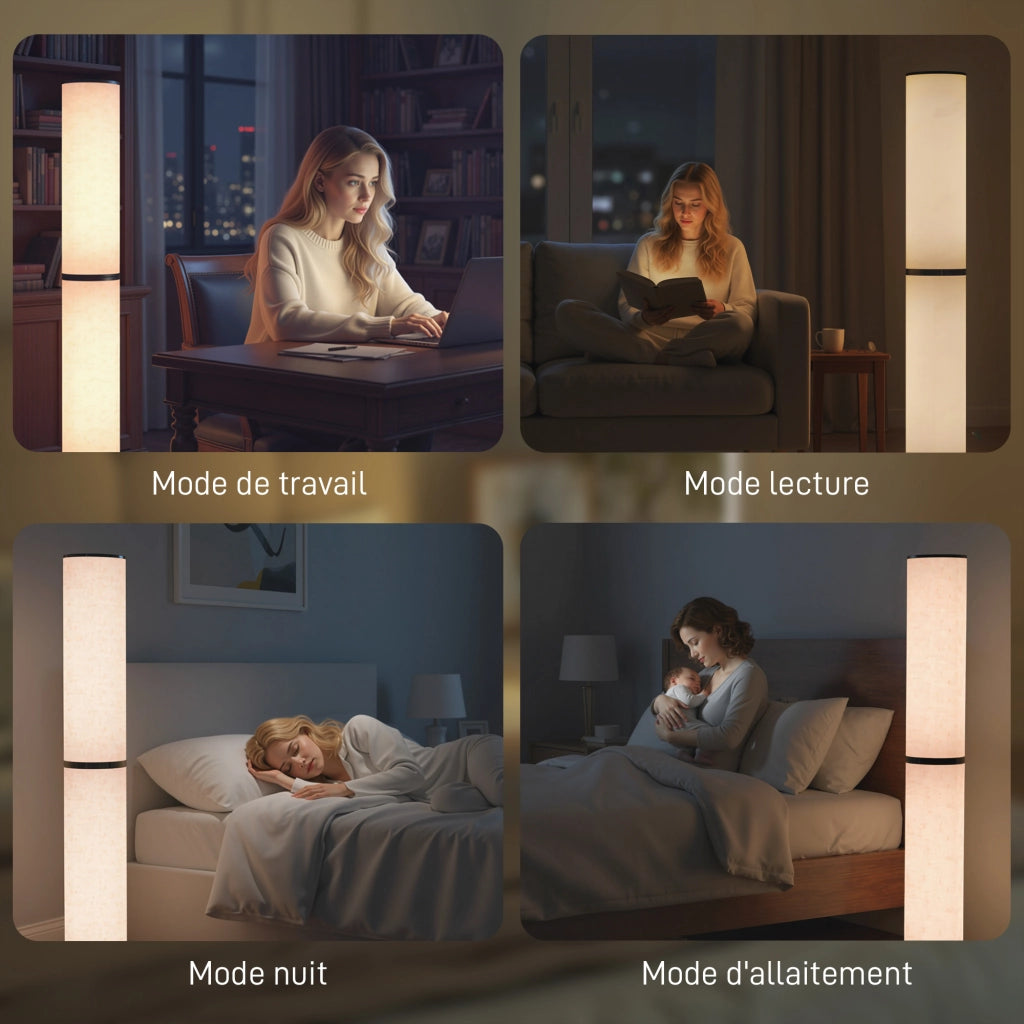 Lampada a LED da terra ¨C Minimal ¨C ? 20 x 135 cm beige