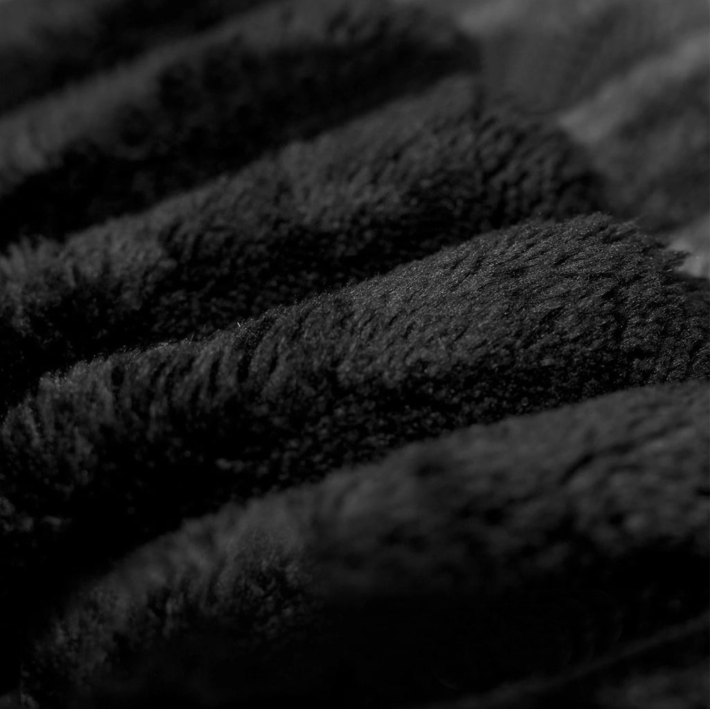 POUF 72 cm Tessuto Nero