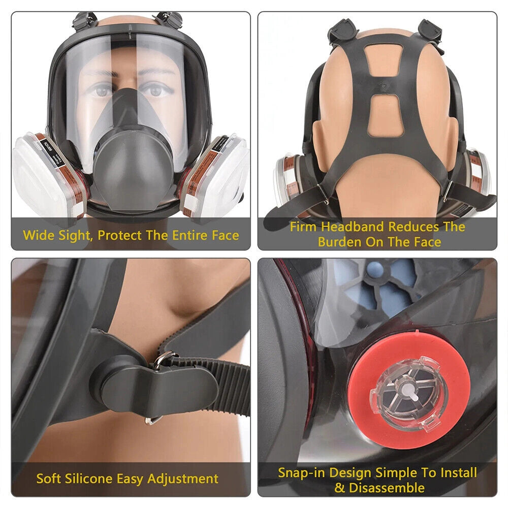 Maschera antigas completa 15-in-1 ¨C zephmum ¨C Protezione da vapori chimici e schizzi di vernice
