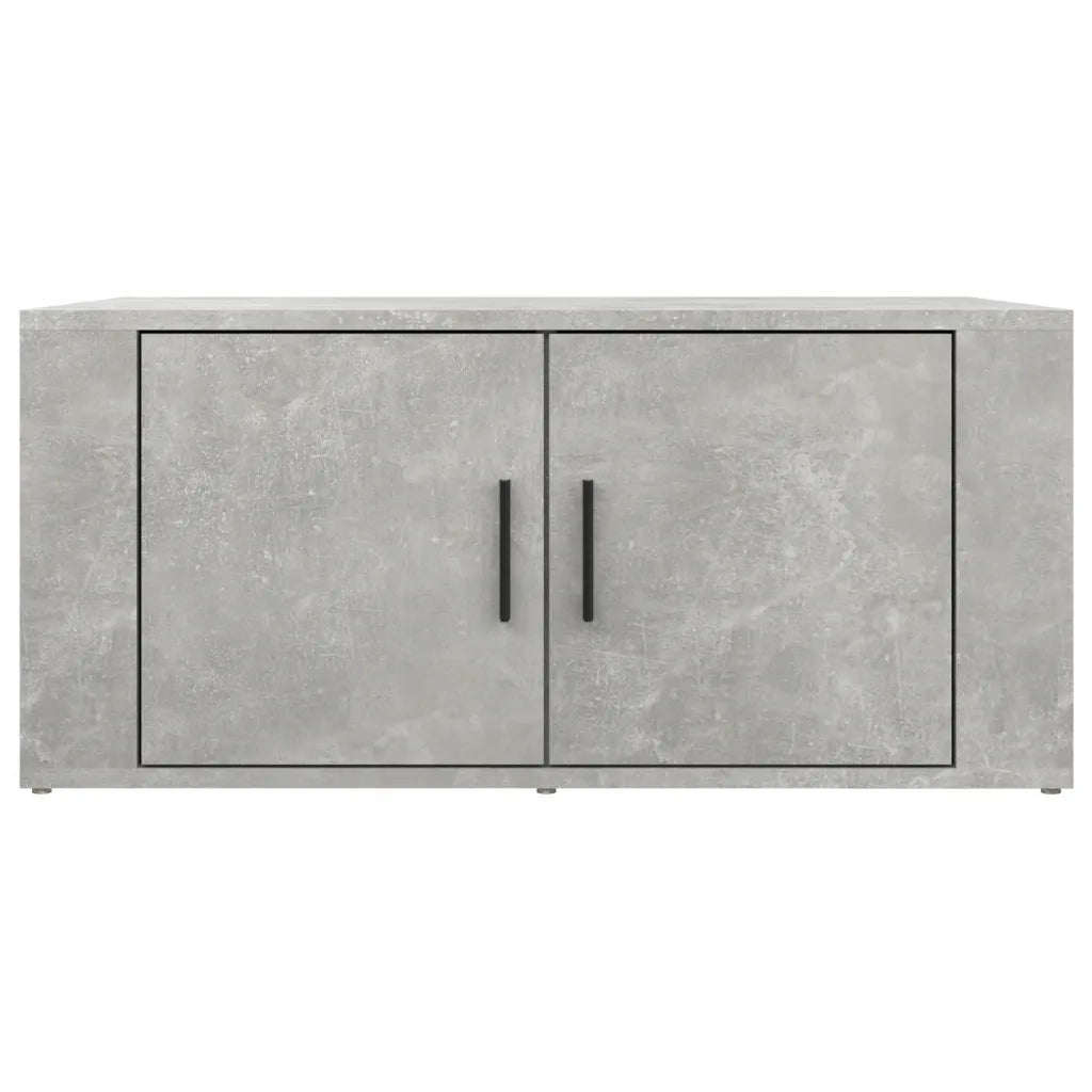 Tavolino Salotto Grigio Cemento 80x50x36 cm Legno Multistrato 816516