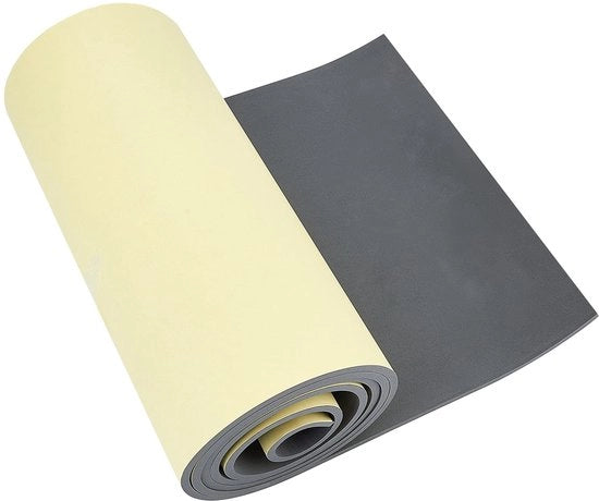 Gom EVA autoadesivo 200x29,5cm - autoadesivo - assorbimento shock - impermeabile - isolamento acustico - isolamento termico - adatto per protezione di mobili - gomma epossidica autocollegante
