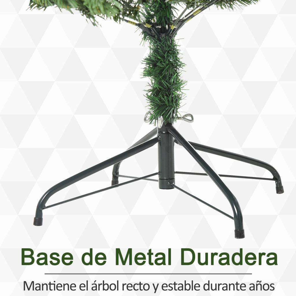 Albero di Natale Artificiale 90x180 cm con Base Pieghevole ¨C Minimal ¨C Verde