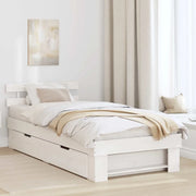 Struttura del letto Bianco 75 x 190 cm Pino massello