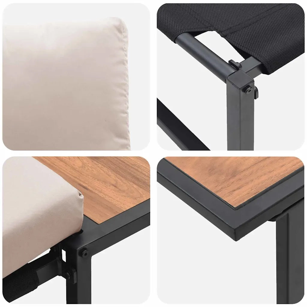 Set da Pranzo per Giardino 3 pcs Talpa Acciaio 3335893