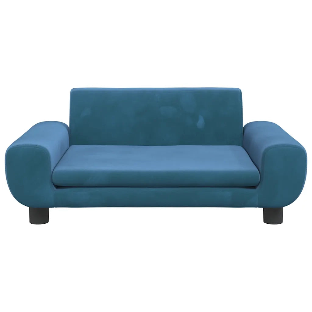 Lettino per Cani Blu 70x45x33 cm in Velluto CFW1883318
