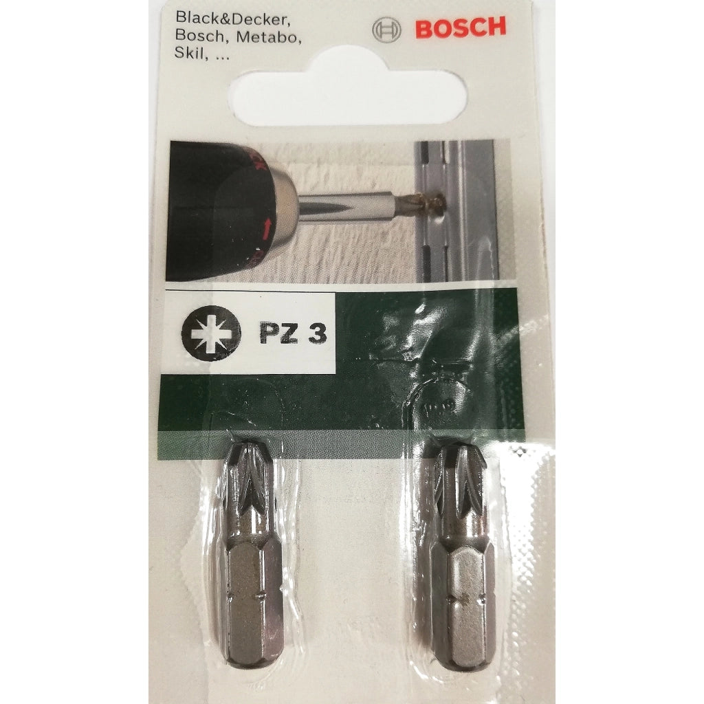 Bosch 2 BIT ATTACCO ESAGONALE ESTERNO DIN 3126-C6.3. 1/4